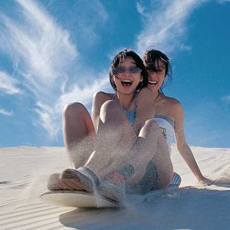 Sandboarding in Huacachina